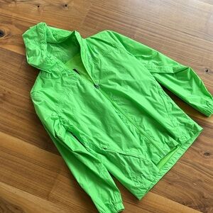 Bright Green Windbreaker Jacket